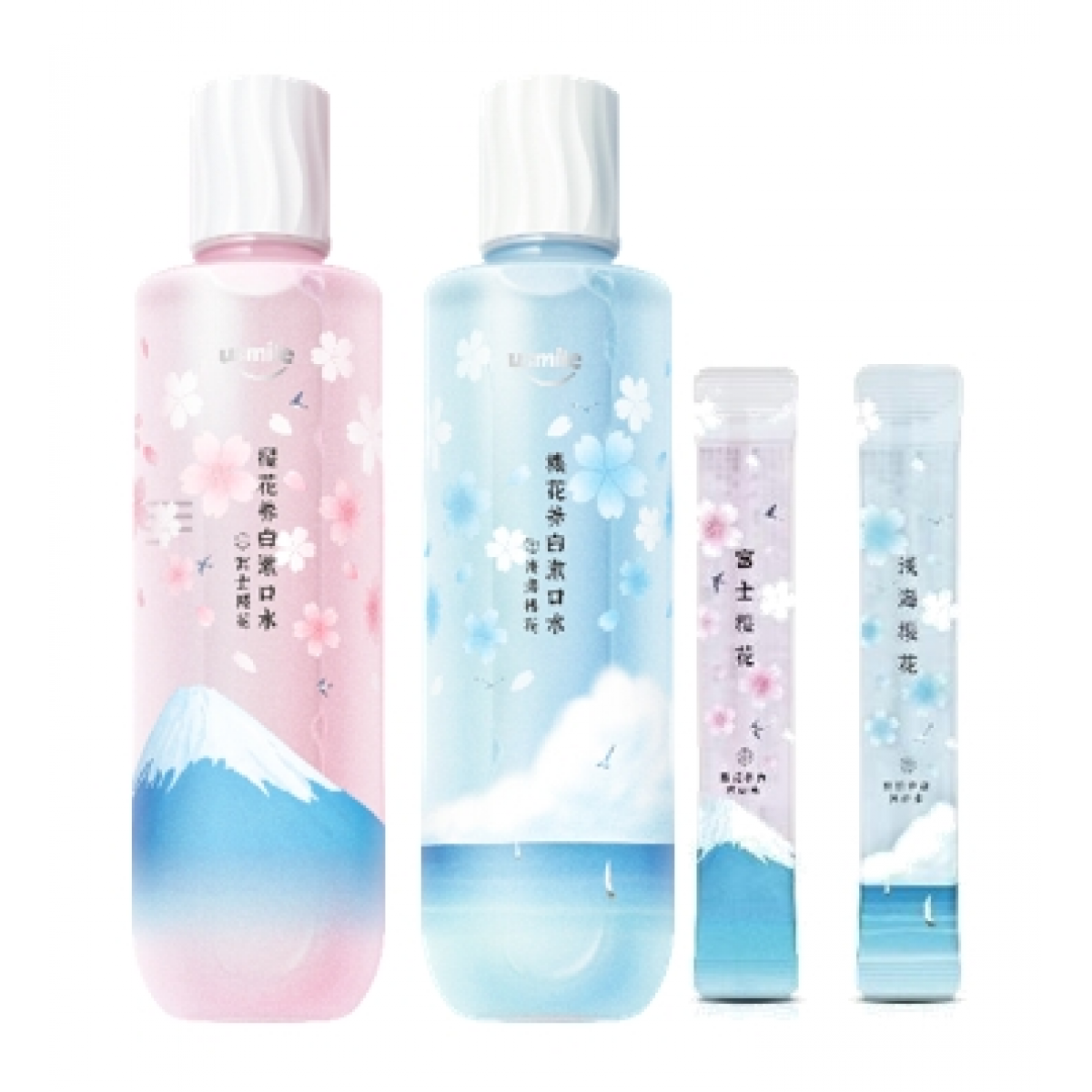 usmile笑容加 樱花养白漱口水 500ml