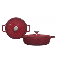宝玑 Breguet琅彩系列28cm海鲜珐琅铸铁锅 经典红 BGA2601